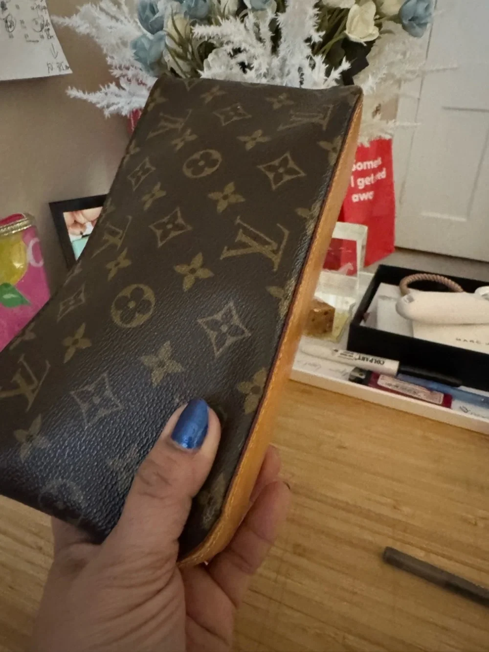 Louis Vuitton Brown Monogram Interior Pouch with Gold Hardware - Picture 4 of 8